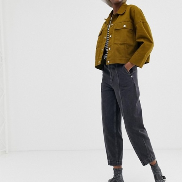 Weekday Worker Jeans in Charcoal Black - Picture 2 of 4